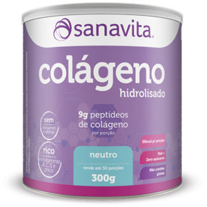 Colágeno Hidrolisado Neutro - 300g - Sanavita