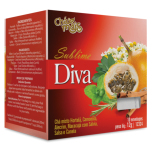 Chá Sublime Diva - 10 Sachês - 12g - Chá Mais
