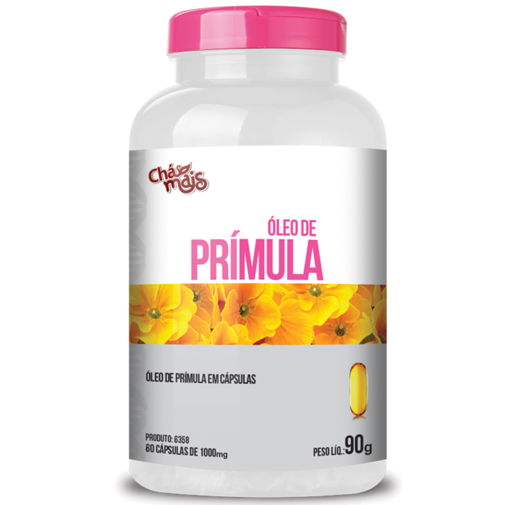 Óleo de Primula - 60 Cápsulas - 1000mg - Chá Mais
