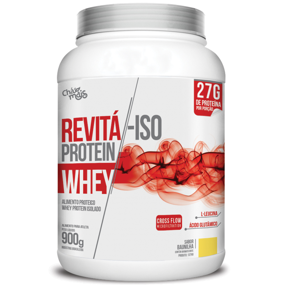 Whey Protein - Isolado Revitá ISO - Natural - 900g - Chá Mais