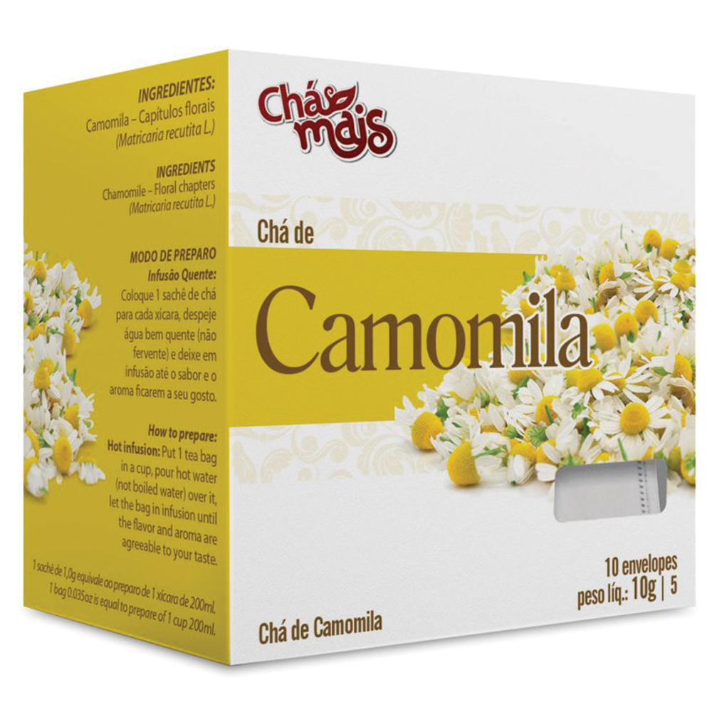 Chá de Camomila 10 Sachês - 10g - Chá Mais