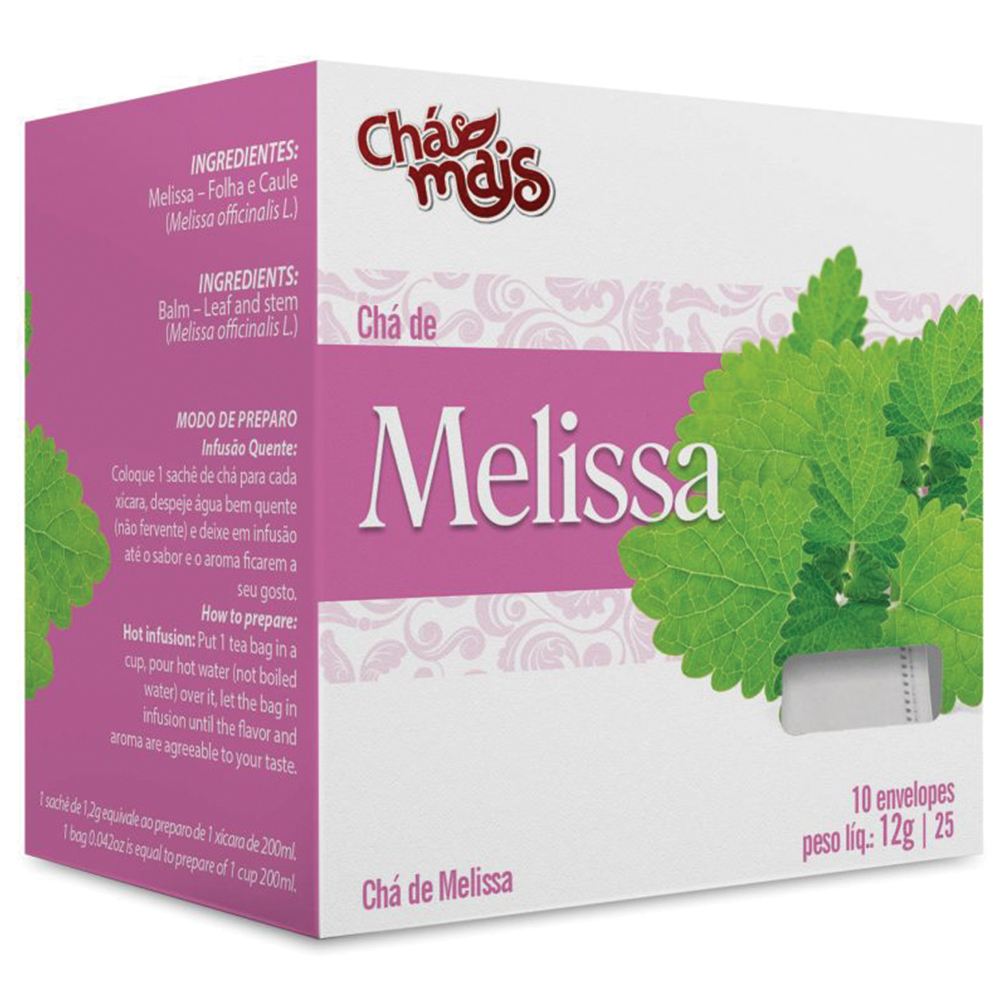 Chá Melissa - 10 Envelopes - 12g - ChaMais