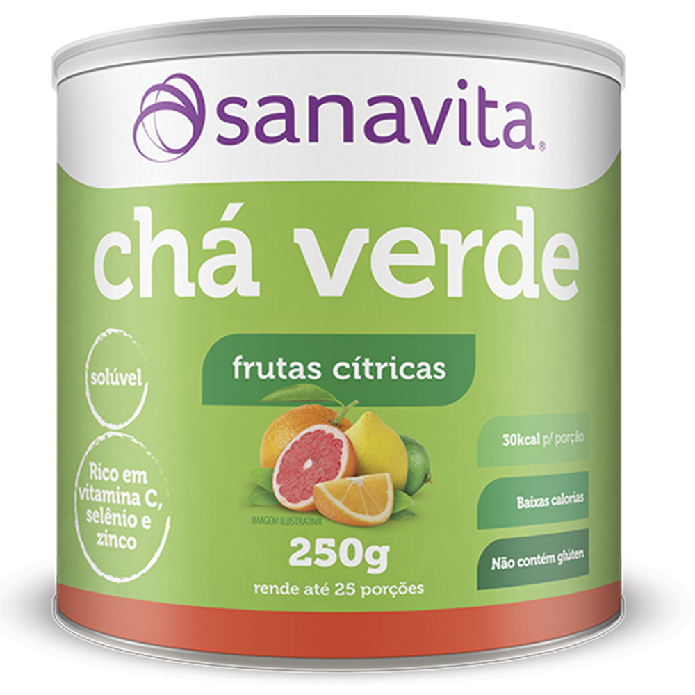 Chá Verde Frutas Cítricas - 250g - Sanavita