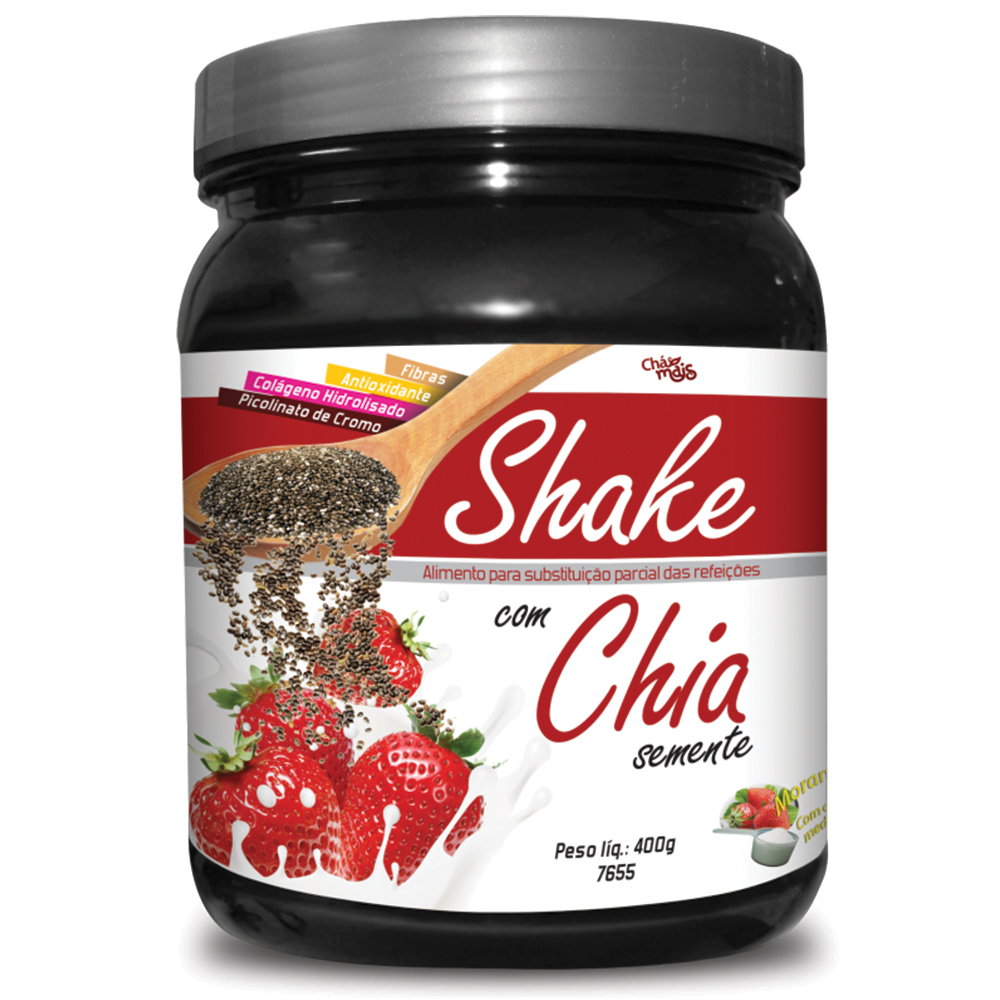 Shake Chia Semente Morango - 400g
